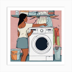 Laundry Day 1 Art Print