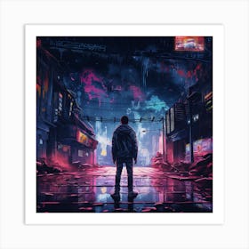 Futuristic Cityscape 4 Art Print