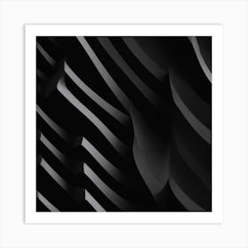 Abstract Black And White Pattern Art Print