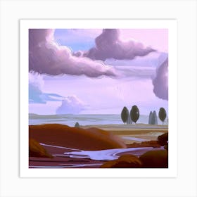 Landscape Painting Art Print