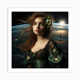 Venus In Space Art Print