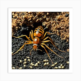 Black Ant 5 Art Print