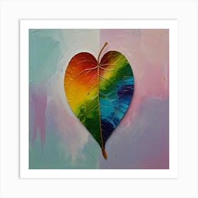 Rainbow Leaf 1 Art Print