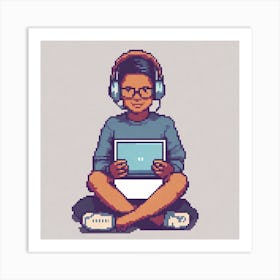 Pixel Art 13 Art Print