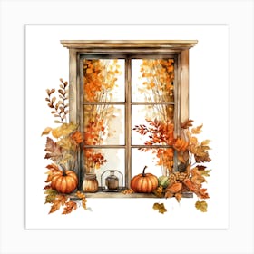 Autumn Window 3 Art Print