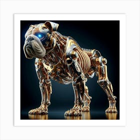Android Bulldog Art Print