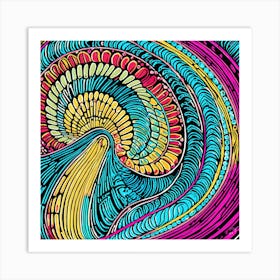 Psychedelic Swirl Art Print