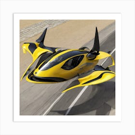 Futuristic Flying Car Art Print