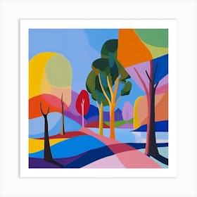 Abstract Park Collection Hyde Park Sydney Australia 1 Art Print