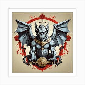 Demon Dragon Art Print