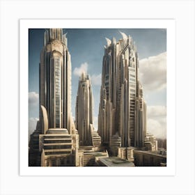 Futuristic Cityscape 20 Art Print