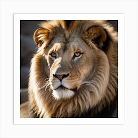 Lion Portrait Art Print