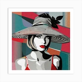 Woman with a Hat Art Print