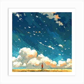 Infinite Skies V Art Print