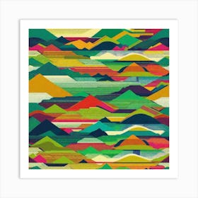 Abstract Mountains 1 Art Print