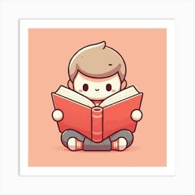 Books Design Collection Cartoon Reading Book Book Collection (21) Art Print