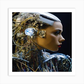 Cyborg Woman Art Print