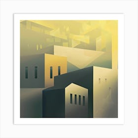 Abstract Cityscape 3 Art Print