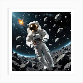 The Astronaut’s Playground: A Universe of Planets Art Print