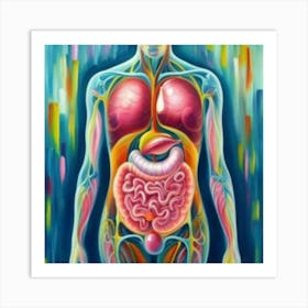 Organs Of The Human Body 18 Art Print