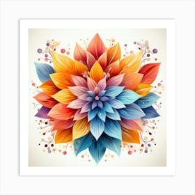 Abstract Flower 6 Art Print