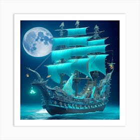 Rpg 40 Envision A Captivating Scene Of A Mystic Pirate Ship Ad 6 Art Print