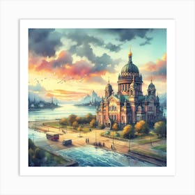 St Petersburg Cathedral Art Print