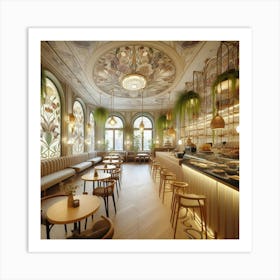 Cafe Interior Design 4 Art Print