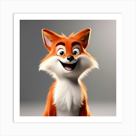 The red fox Art Print