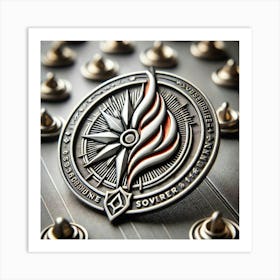 Sovereign Flame Union Emblem Pin Season 13 Ignis Luporum Art Print