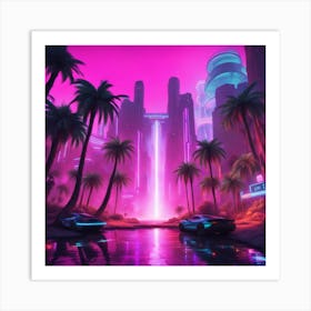 Futuristic City 2 Art Print