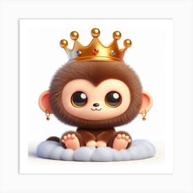 King Monkey 1 Art Print