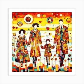 Family Day Canada Honored - Family Unity Art Print