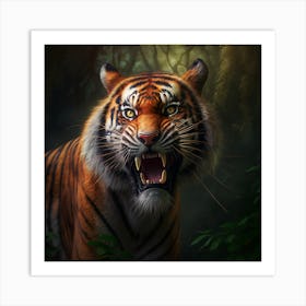 Tiger In The Jungle 5 Art Print