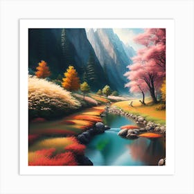Spring In The Mountains Art Print