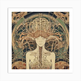 Nouveau Anatomy Series - 9 Art Print