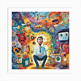 Man In A Room Art Print