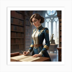 The Young Librarian 52 Art Print