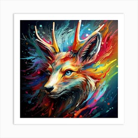 Deer Impression Art Print