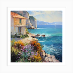 Sunlit Shores, Monet's Encore Art Print