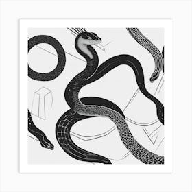 Snakes 2 Art Print