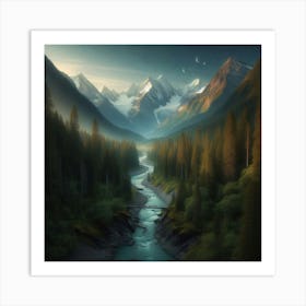 Mountain Valley 1 Art Print