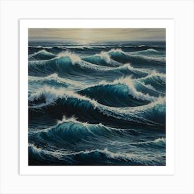 Waves Of The Ocean Art Print