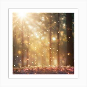 Fairy Forest Background Art Print