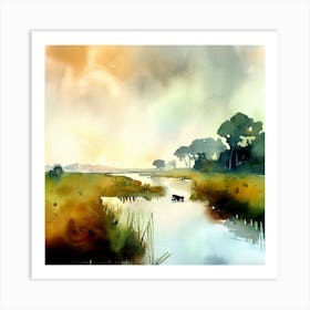 Okavango Delta Art Print