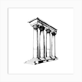 Greek Temple Art Print