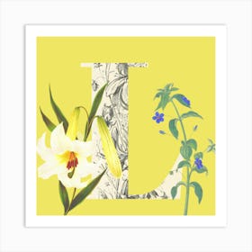 Botanical L Art Print