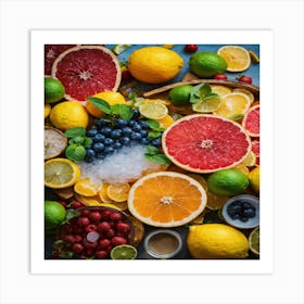 Citrus Fruit Art Print