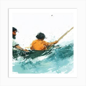 Canoe Art Print