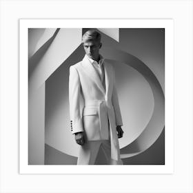 , Jean Paul Gabriel Couture Autumn Winter, Men, 201415blackandwhitemoonneck, In The Style Of Amy Jud (3) Art Print